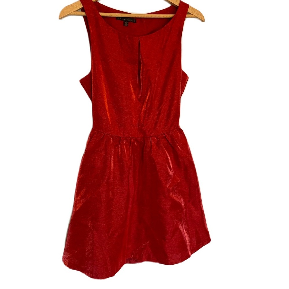 Urban Outfitters Lucca Couture Metallic Red Short Dress Cutout Small - Picture 5 of 13